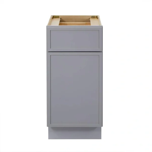 Vanity Art 15 in. W x 21 in. D x 32.5 in. H 1-Drawer Bath Vanity Cabinet Only in Gray T726947883