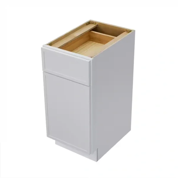 Vanity Art 15 in. W x 21 in. D x 32.5 in. H 1-Drawer Bath Vanity Cabinet Only in White T726948255