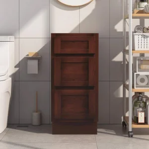 Vanity Art 15 in. W x 21 in. D x 32.5 in. H 3-Drawers Bath Vanity Cabinet Only in Brown T726947894