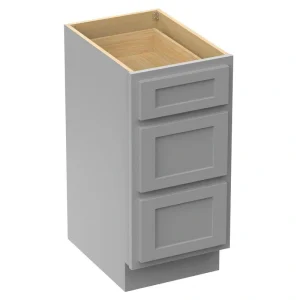 Vanity Art 15 in. W x 21 in. D x 32.5 in. H 3-Drawers Bath Vanity Cabinet Only in Gray T726947909