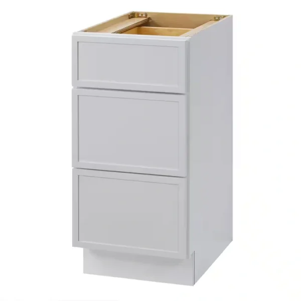 Vanity Art 15 in. W x 21 in. D x 32.5 in. H 3-Drawers Bath Vanity Cabinet Only in White T726947886