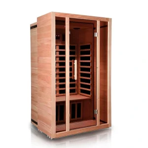 Vanity Art 2-Person Extendable Indoor FAR Infrared Sauna Bluetooth Compatible with 6-Carbon Heaters