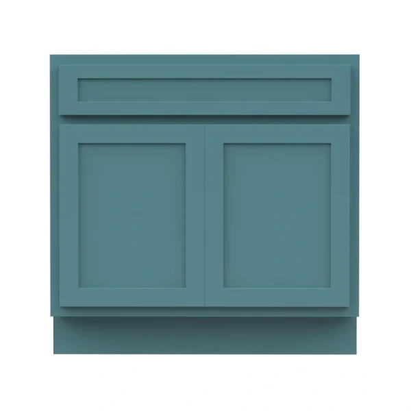 Vanity Art 30 in. W. x 21 in. D x 32.5 in. H 2-Doors Bath Vanity Cabinet Only in Sea Green