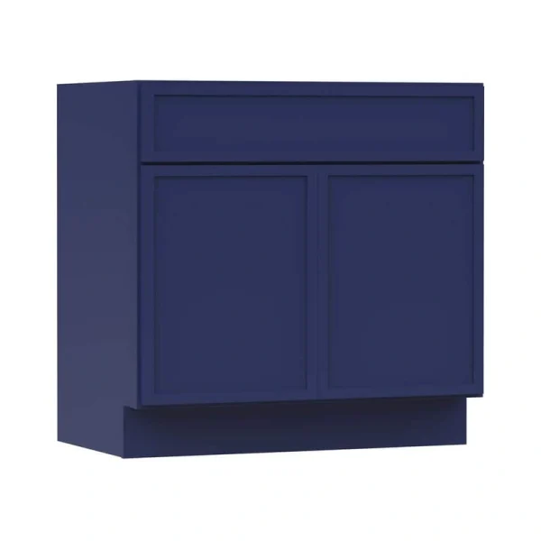 Vanity Art 39 in. W. x 21 in. D x 32.5 in. H 2-Doors Bath Vanity Cabinet without Top in Blue