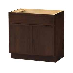 Vanity Art 39 in. W x 21 in. D x 32.5 in. H 2-Doors Bath Vanity Cabinet without Top in Brown