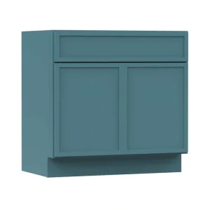 Vanity Art 39 in. W x 21 in. D x 32.5 in. H 2-Doors Bath Vanity Cabinet without Top in Sea Green