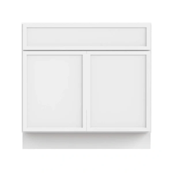 Vanity Art 39 in. W x 21 in. D x 32.5 in. H 2-Doors Bath Vanity Cabinet without Top in White
