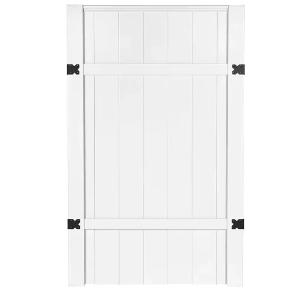 Veranda 3-1/2 ft. W x 6 ft. H White Vinyl Windham Fence Gate