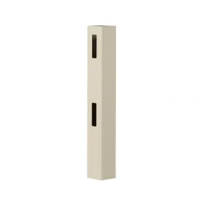 Veranda 5 in. x 5 in. x 5 ft. Tan Vinyl Ranch 2-Rail Fence End Post