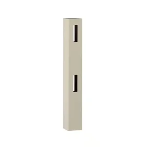 Veranda 5 in. x 5 in. x 5 ft. Tan Vinyl Ranch 2-Rail Fence Line Post