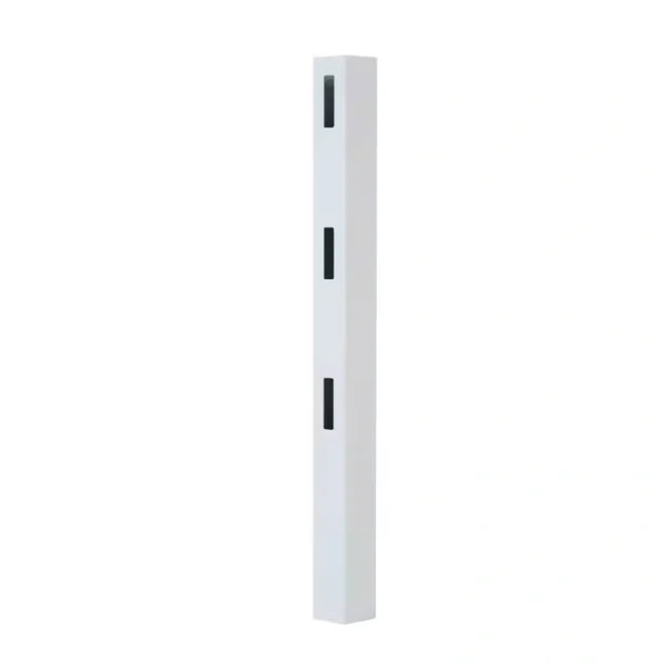 Veranda 5 in. x 5 in. x 7 ft. Vinyl White Ranch 3-Rail End Post