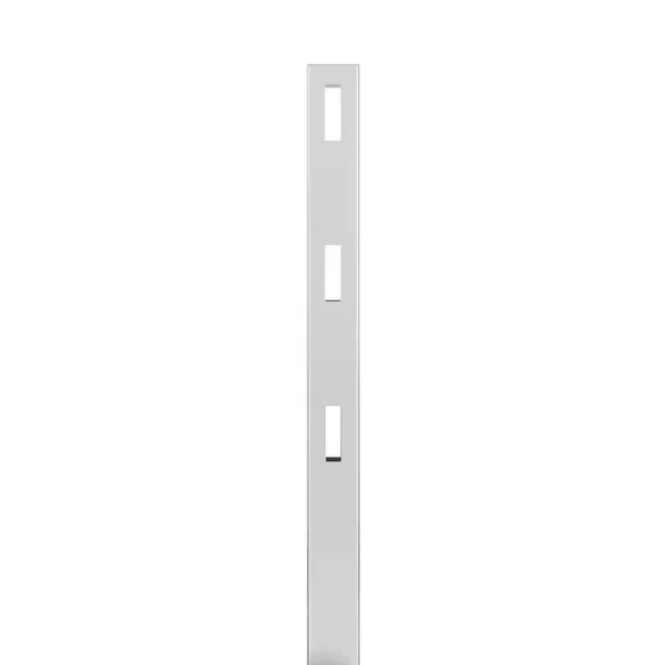 Veranda 5 in. x 5 in. x 7 ft. Vinyl White Ranch 3-Rail Line Post