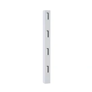 Veranda 5 in. x 5 in. x 8 ft. Vinyl White Ranch 4-Rail Line Fence Post
