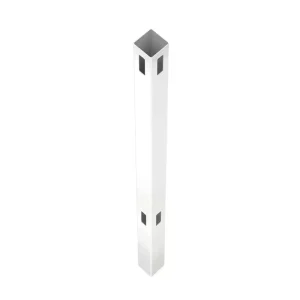 Veranda 5 in. x 5 in. x 8 ft. White Vinyl Routed Fence Corner Post