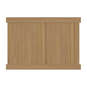 Veranda Linden 6 ft. H x 8 ft. W Cypress Vinyl Privacy Fence Panel (Unassembled)