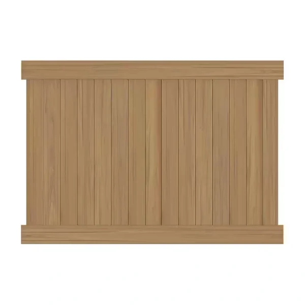 Veranda Linden 6 ft. H x 8 ft. W Cypress Vinyl Privacy Fence Panel (Unassembled)