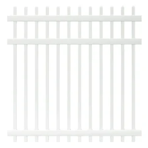 Veranda Manchester 6 ft. H x 6 ft. W White Vinyl Spaced Picket Fence Panel – Unassembled