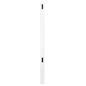 Veranda Pro Series 5 in. x 5 in. x 6 ft. White Vinyl Woodbridge Routed End Fence Post