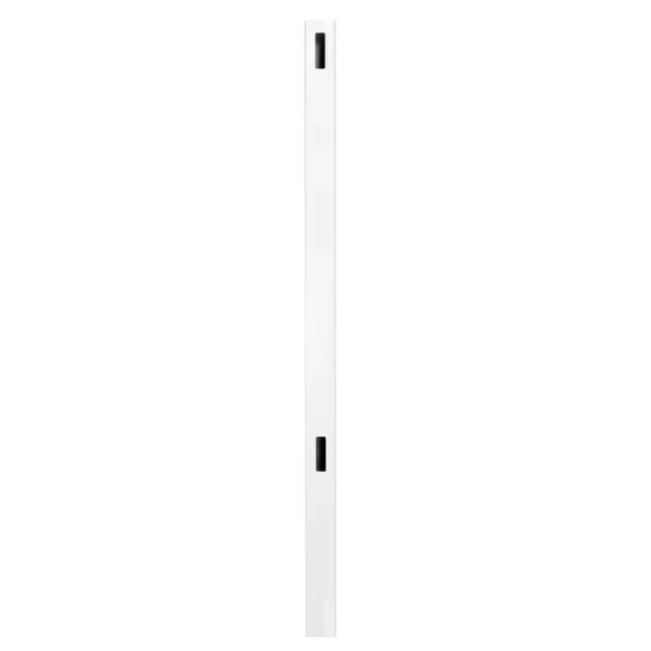 Veranda Pro Series 5 in. x 5 in. x 6 ft. White Vinyl Woodbridge Routed End Fence Post