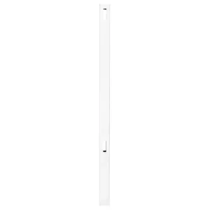 Veranda Pro Series 5 in. x 5 in. x 6 ft. White Vinyl Woodbridge Routed Line Fence Post