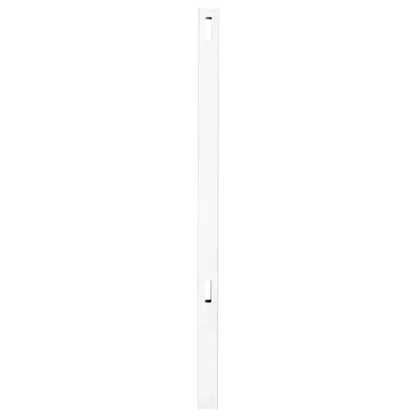 Veranda Pro Series 5 in. x 5 in. x 6 ft. White Vinyl Woodbridge Routed Line Fence Post