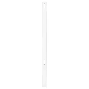 Veranda Pro Series 5 in. x 5 in. x 84 in. White Vinyl Woodbridge Routed Line Fence Post