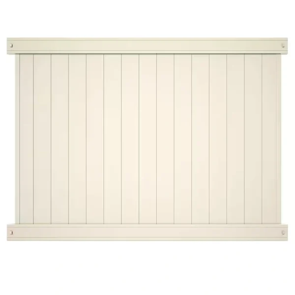 Veranda Pro-Series 6 ft. H x 8 ft. W Tan Vinyl Woodbridge Privacy Fence Panel