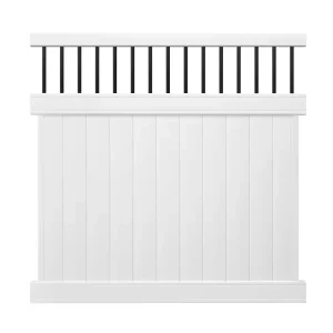 Veranda Pro Series 6 ft. x 6 ft. Woodbridge Baluster Top Unassembled Vinyl Fence Panel