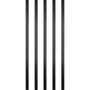 VEVOR 101 Pack Classic Composite Series 0.75-in x 0.05-in x 2-ft Black Aluminum Deck Post