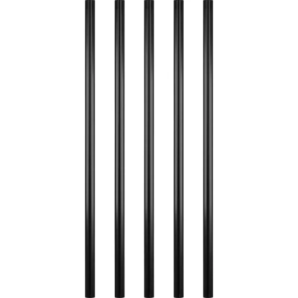 VEVOR 101 Pack Classic Composite Series 0.75-in x 0.05-in x 2-ft Black Aluminum Deck Post
