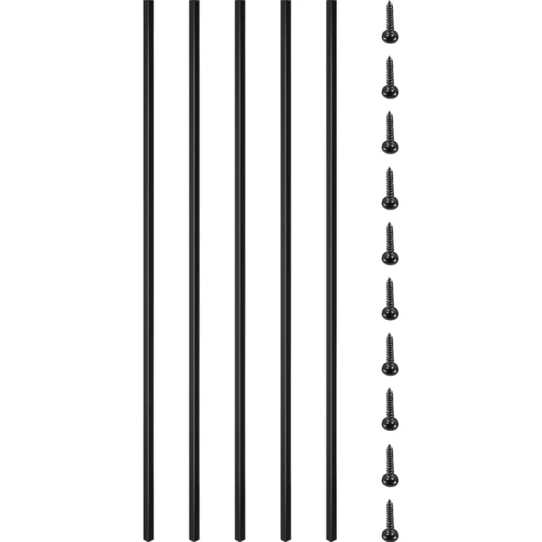 VEVOR Classic Composite Series 0.5-in x 0.5-in x 4-ft Iron Deck Post T726915344