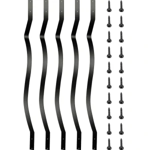VEVOR Classic Composite Series 1-in x 1-in x 3-ft Iron Deck Post