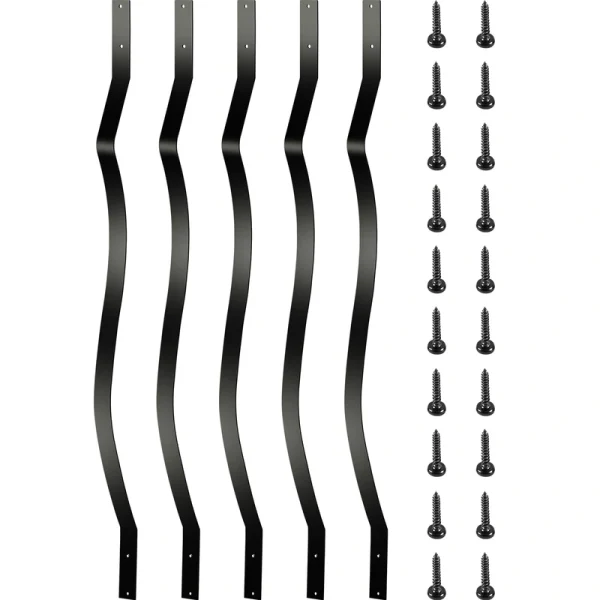 VEVOR Classic Composite Series 1-in x 1-in x 3-ft Iron Deck Post