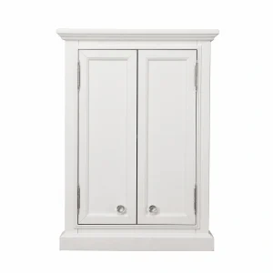 Water Creation Derby 24-in x 33-in x 8-in White Bathroom Wall Cabinet