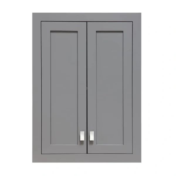 Water Creation Madison 24-in x 34-in x 8-in Grey Soft Close Bathroom Wall Cabinet