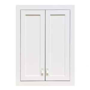 Water Creation Madison 24-in x 34-in x 8-in White Soft Close Bathroom Wall Cabinet