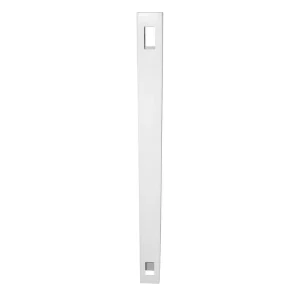 Weatherables 5 in. x 5 in. x 7 ft. White Vinyl Fence Line Post