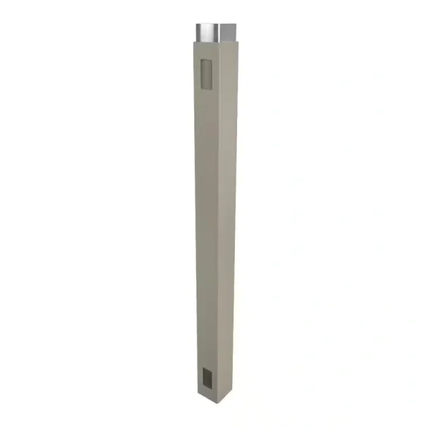 Weatherables 5 in. x 5 in. x 9 ft. Khaki Vinyl Fence Gate End Post