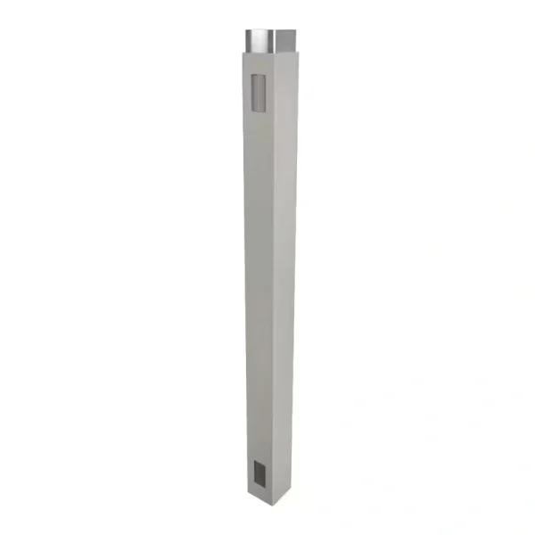 Weatherables 5 in. x 5 in. x 9 ft. Tan Vinyl Fence Gate End Post