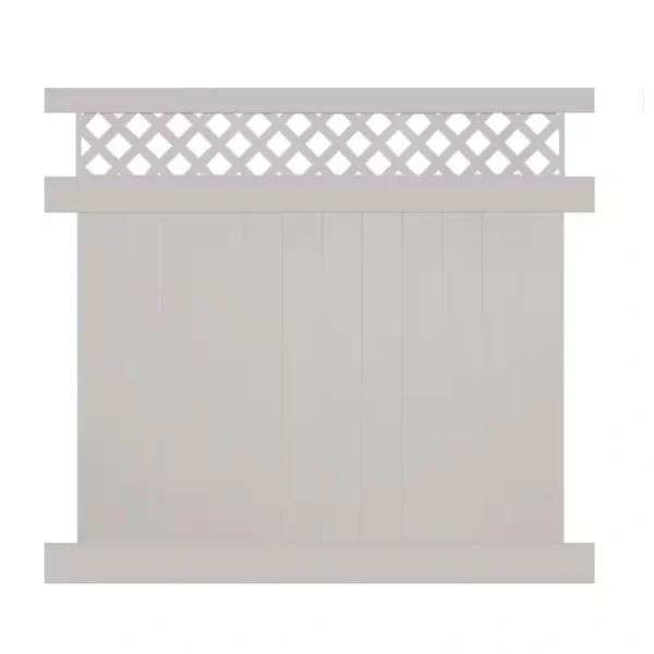 Weatherables Ashton 7 ft. H x 6 ft. W Tan Vinyl Privacy Fence Panel Kit