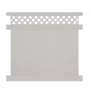 Weatherables Ashton 7 ft. H x 8 ft. W Tan Vinyl Privacy Fence Panel Kit