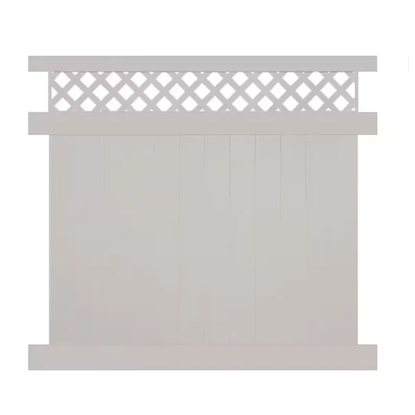 Weatherables Ashton 7 ft. H x 8 ft. W Tan Vinyl Privacy Fence Panel Kit