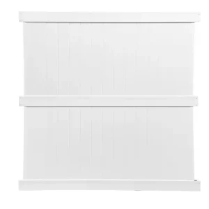 Weatherables Augusta 7 ft. H x 6 ft. W White Vinyl Privacy Fence Panel Kit