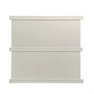 Weatherables Augusta 7 ft. H x 8 ft. W Tan Vinyl Privacy Fence Panel Kit