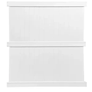 Weatherables Augusta 8 ft. H x 6 ft. W White Vinyl Privacy Fence Panel Kit