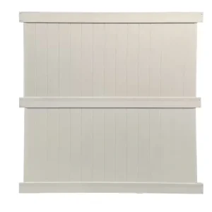 Weatherables Augusta 8 ft. H x 8 ft. W Tan Vinyl Privacy Fence Panel Kit