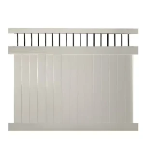 Weatherables Bradford 6 ft. H x 8 ft. W Tan Vinyl Privacy Fence Panel Kit
