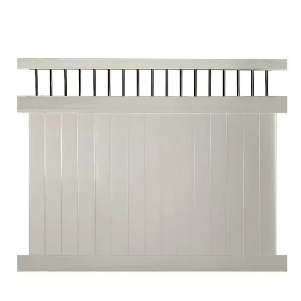 Weatherables Bradford 6 ft. H x 8 ft. W Tan Vinyl Privacy Fence Panel Kit