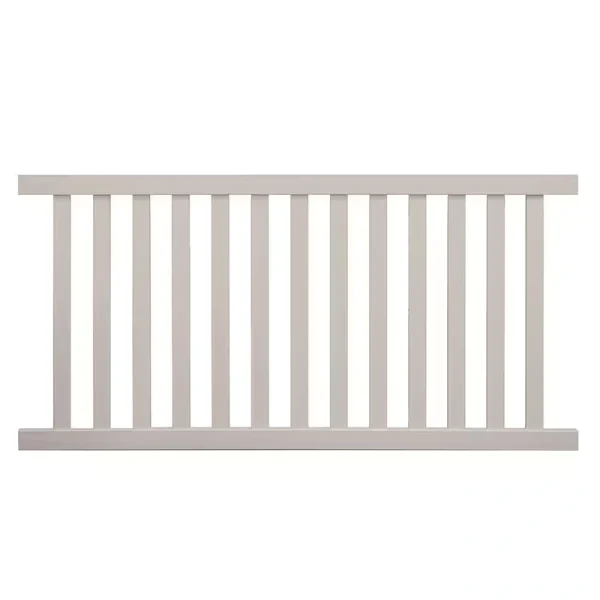 Weatherables Captiva 4 ft. H x 6 ft. W Tan Vinyl Pool Fence Panel