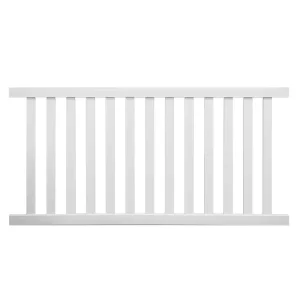 Weatherables Captiva 4 ft. H x 6 ft. W White Vinyl Pool Fence Panel
